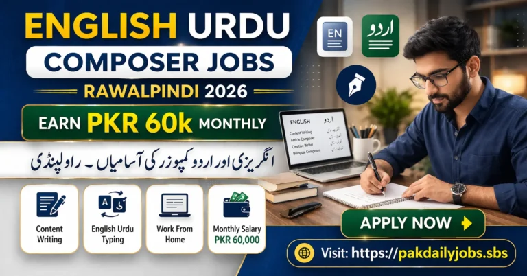 English Urdu Composer Jobs Rawalpindi 2026